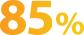 85% logo