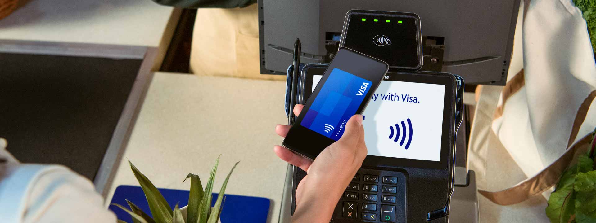 Paying with Visa Tap to Pay