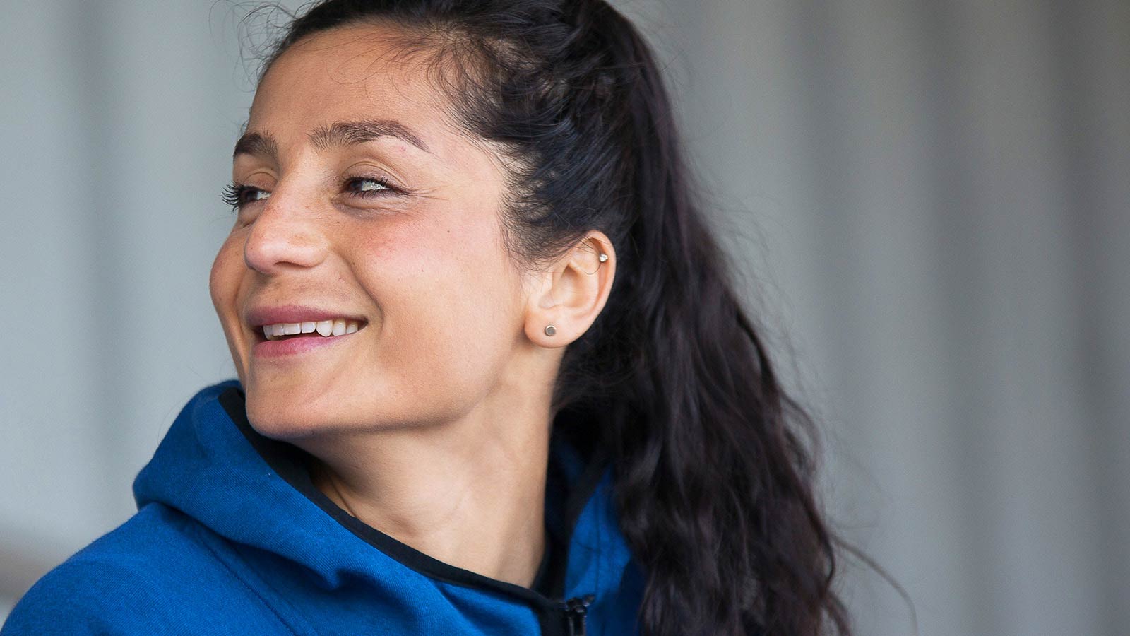 Nadia Nadim smiling.