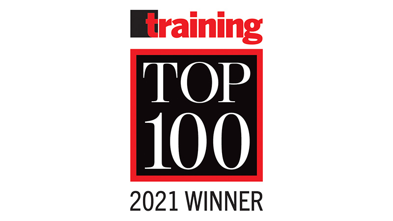 Training Magazine Network Top 100 2021 Winner logo.