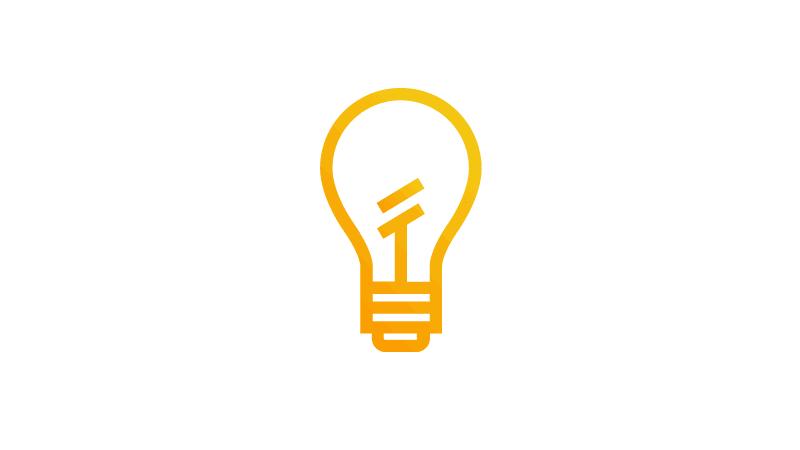yellow bulb icon
