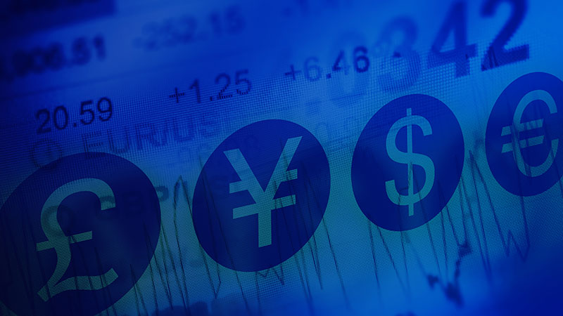 British pound, Japanese Yen, Dollar and Euro symbols. British pound, Japanese Yen, Dollar and Euro symbols.