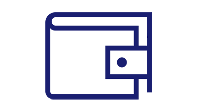 Illustration of a wallet. Illustration of a wallet.