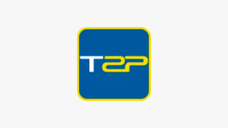 T2P logo.
