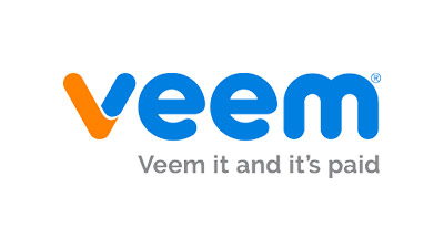 Veem logo with the phrase Veem it and it's paid.