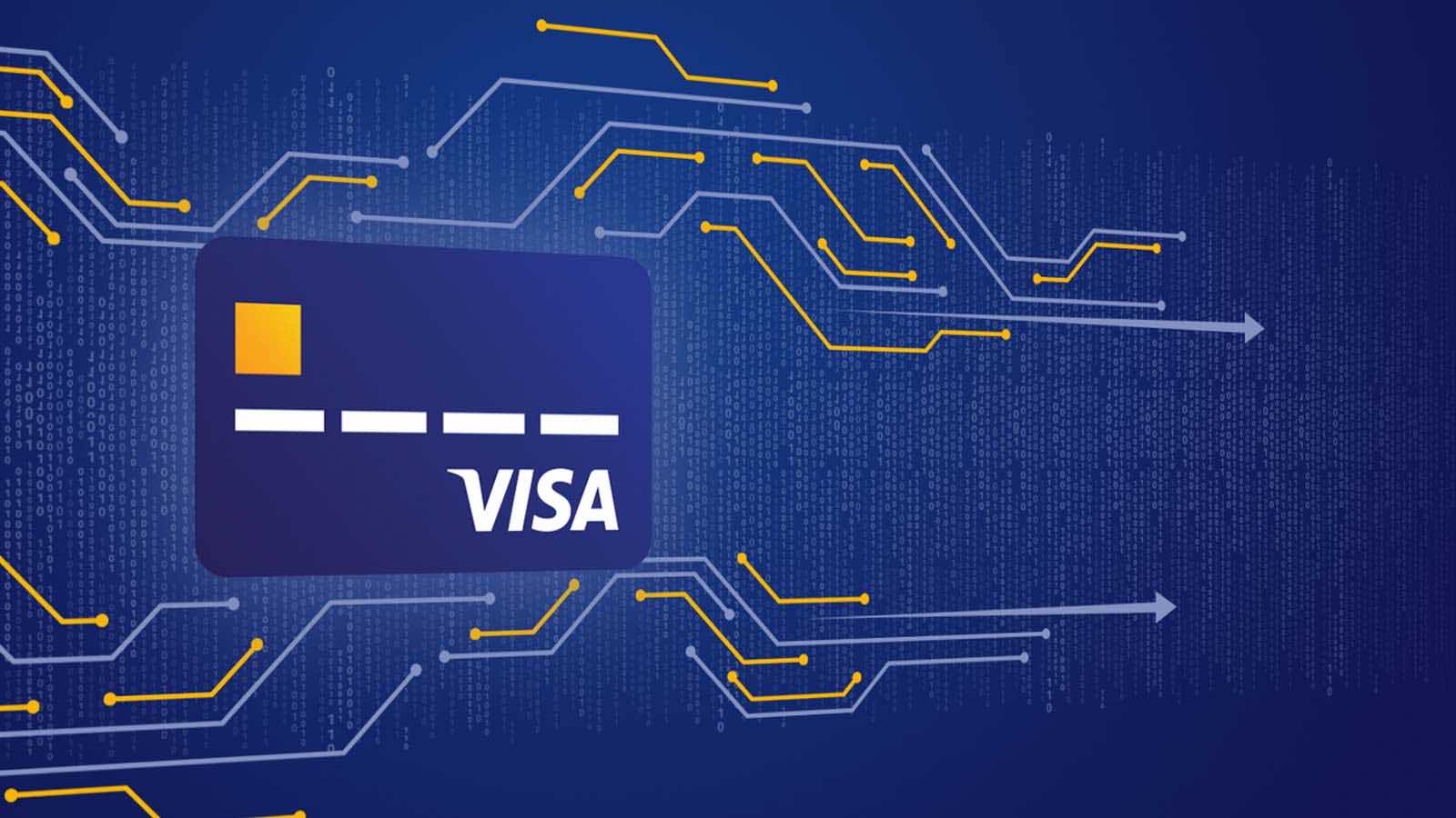 visa-performance-solutions-develop-payments-strategy-1600x900 Visa card against blue background.