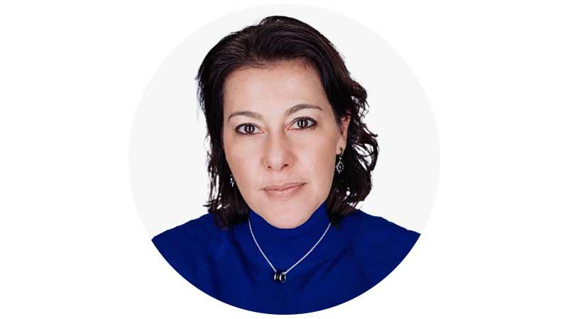 Headshot of Ana M., Director of Product Management at Visa.