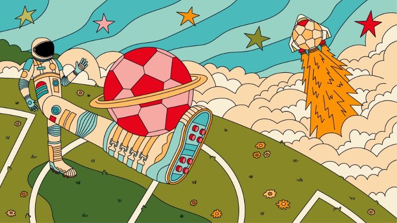Artwork by Carra Sykes from Houston, Texas, created for Visa’s Reimagine FIFA World Cup 2026 collaboration.