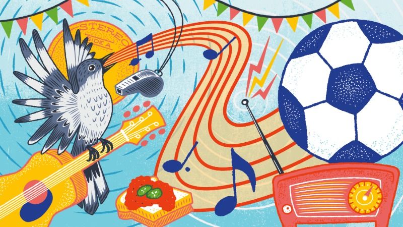 Artwork by Heather Moulder from Nashville, Tennessee, created for Visa’s Reimagine FIFA World Cup 2026 collaboration.