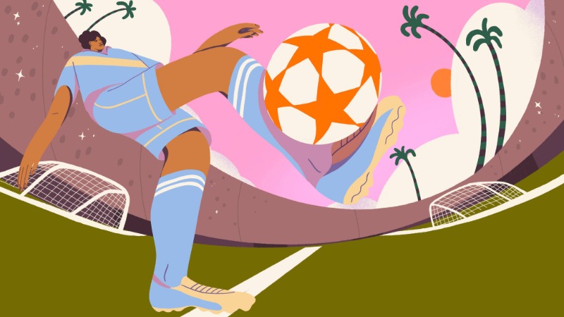 Artwork by Stephanie DeAngelis from Los Angeles, California, created for Visa’s Reimagine FIFA World Cup 2026 collaboration.