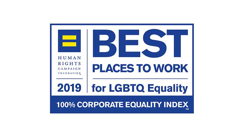 Best places to work for LGBTQ equality awards logo. Best places to work for LGBTQ equality awards logo.