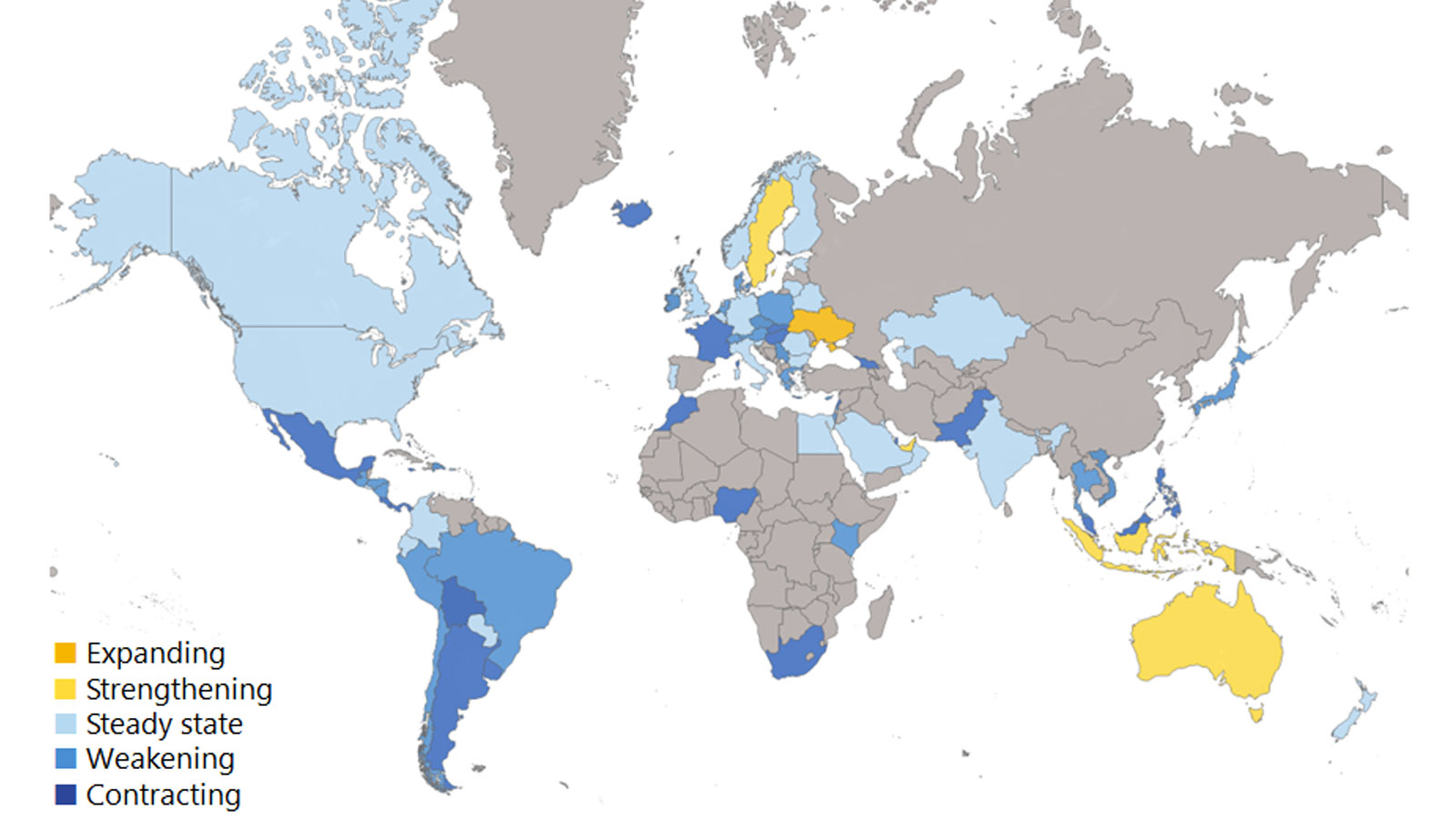 Visa Global Spending Momentum Index – third quarter 2025 map description. See image description for details.