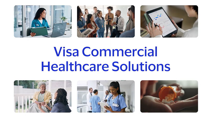Still from the Visa Commercial Healthcare Solutions video.
