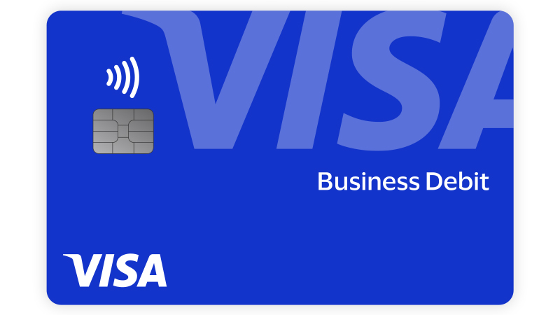 A Visa Business Debit card.
