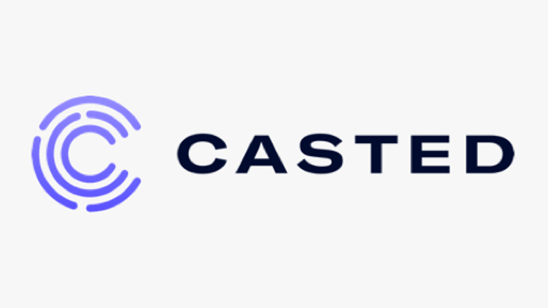 Casted logo.