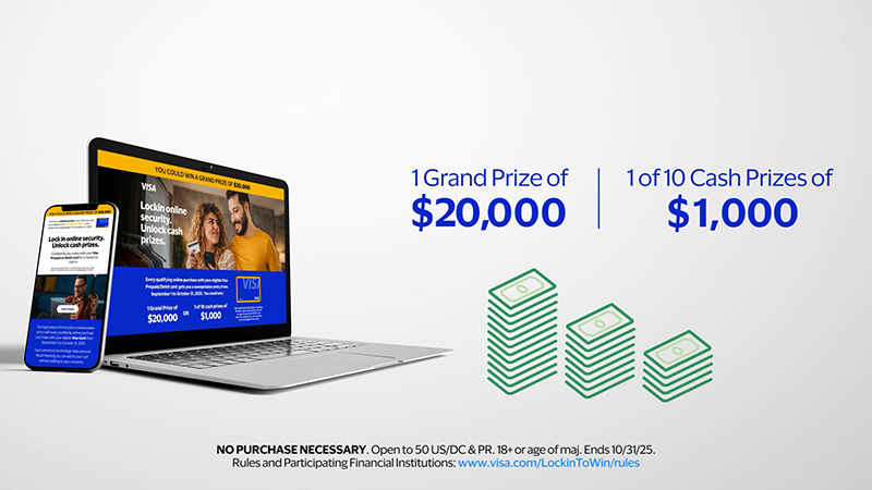1 Grand Prize of $20,000, 1 of 10 Cash Prizes of $1,000.