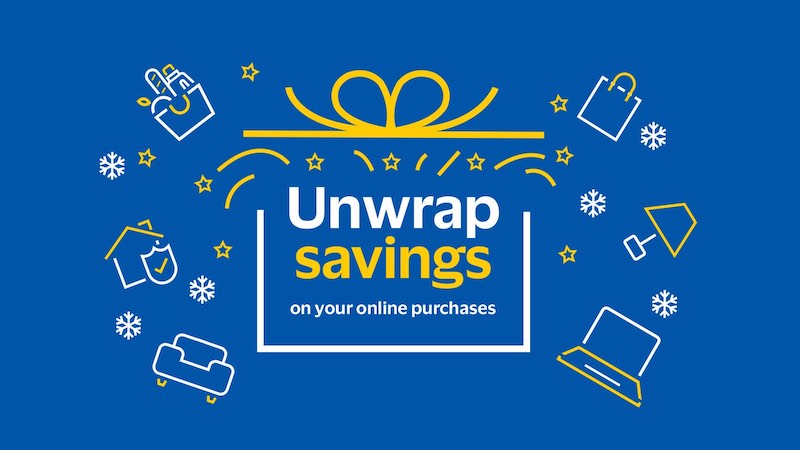Unwrap savings on your online purchases.