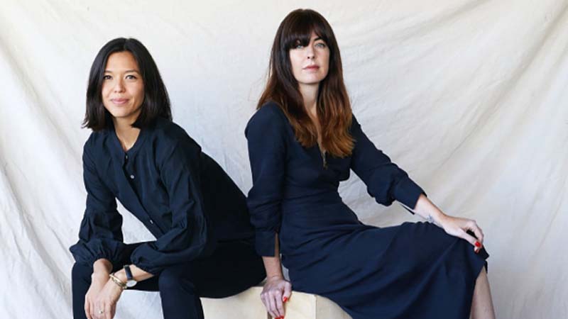 A headshot of Anna Chiu and Valerie Santillo, owners of Kamperett.