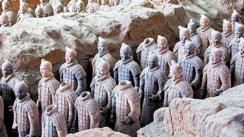 World famous Terracotta Army located in Xian, China.